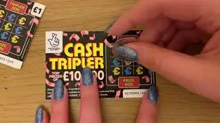 &pound;1 Cash Tripler Scratch Cards, &pound;100K Jackpot, UK National Lottery December 2020, Multiple Wins