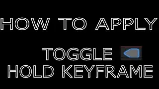 Toggle hold Keyframe usage in this video on after effect software