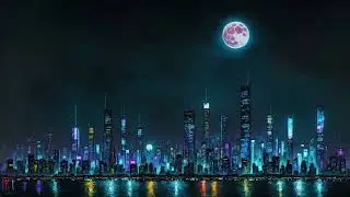Neon Static Drift &ndash; 8 Hours of Futuristic Ambient Sleep Music | Neon City Soundscape for Deep Rest