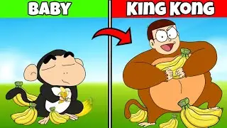 Baby Shinchan Vs King Kong Nobita 🤣🤣 | Funny Game |