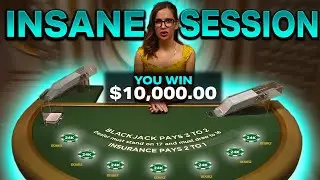 THE MOST INSANE DEGEN BLACKJACK SESSION EVER!