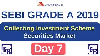 SEBI Grade A 2019 | DAY 7 | Securities Market | Collective Investment Schemes