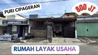 Cocok buat jualan, rumah jalan utama komplek puri cipageran