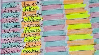I'm writing my cute subscribers name#creativedeeptijain144#tranding#livesteam#subscriber#name#shorts