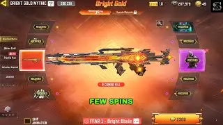 Trying Few Spins on Mythic FFAR 1 - Bright Blade CODM | Bright Gold Mythic Draw COD MOBILE