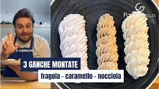 3 GANACHE MONTATE fragola - caramello salato - nocciola