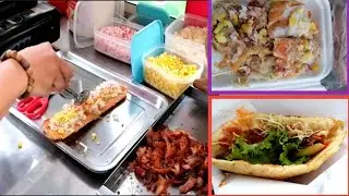 Street Food - Street Bread, Meat and Butter Sales | Sihanoukville | Cambodia