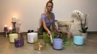 30-Minuten Solar Plexus Chakra Sound Meditation mit Kristall Klangschalen
