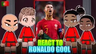 Portugal Players SHOCKED by Ronaldo's Insane Skills! | Gacha Club React