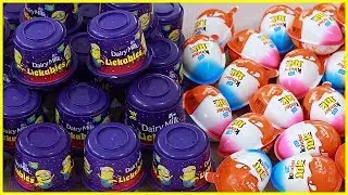 KINDER JOY EGG vs LICKABLES Unboxing | Miss Anika #kinderjoy #lickables #unboxing
