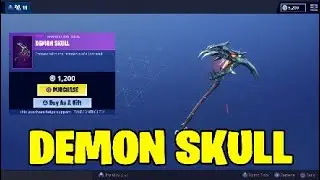 Fortnite new pickaxe.DEMON SKULL