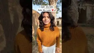 Day 20/180 Grow Confidence In Public | Rate My Look 🤌🏽❤️ #apexaarajput #fashiontrends