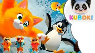 Festa na praia com o gato laranja e os amigos – Episódio 1 - desenho animado