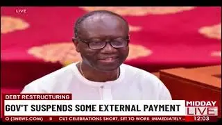 Restructuring of debt: Government suspends some external payment.