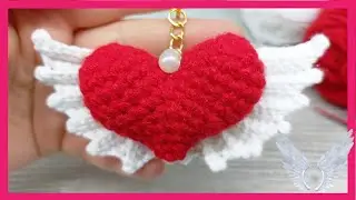 How to crochet Angel Wings - Wings applique crochet pattern-amigurumi anahtarlık yapımı 👼💝