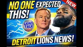 NO ONE EXPECTED THIS! RODGER GOODELL AND THE NFL CAN'T BE HAPPY ABOUT THIS DETROIT LIONS NEWS!