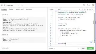 Алгоритмическая секция на  Java. Leetcode 763. Partition Labels (Medium), Яндекс