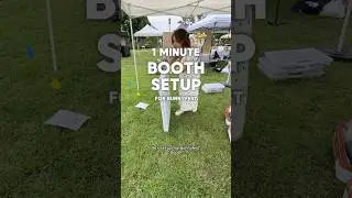 Set up my booth in 1 minute for Bunnyfest! 🐰 #vendor #boothsetup #craftfair #popup