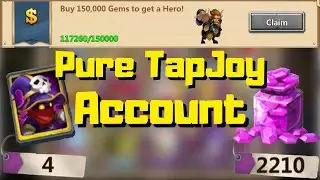 Pure TapJoy Account Review  | 117K Gems Obtained | Castle Clash