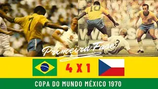 Brasil 4 x 1 Tchecoslov&aacute;quia 1970 - Primeira Fase - Gols + Melhores Momentos
