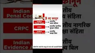 New bills introduced to replace IPC, CrPC and Evidence Act /#ipc#crpc #evidence #shorts