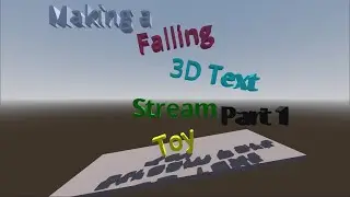 Making a Falling 3D Text Stream Toy in Godot 4, Part 1