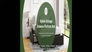 memomad Bali Storage Platform Bed with Drawers (King Size, Off White)