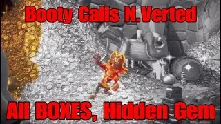 Crash Bandicoot 4 - Booty Calls inverted, ALL BOXES & Hidden Gem (N.Verted) walkthrough