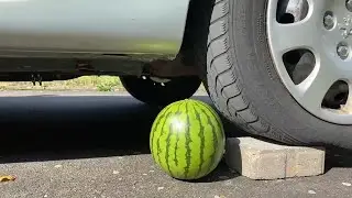 Watermelon By Car Experiment #viralvideos #trendingnow #satisfying #blenderanimation #blender