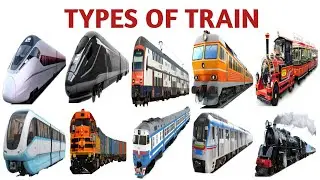 20 Types of Trains for Kids | Learn Passenger, Metro, Bullet & More Trains | Kids Educational Video