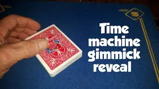 Time machine gimmick card/coin trick revealed