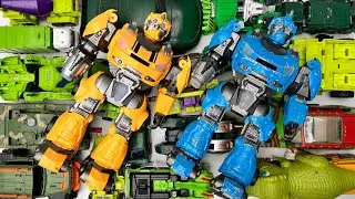 New Green Color Transformers: Carbot Tobot HelloCarbot BUMBLEBEE   Tank Army vehicles Transformation