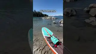 Highly recommend a standup paddle board!  #paddleboard #laketahoecalifornia #tahoelife