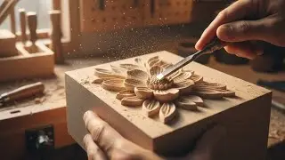 Hand Carving Wooden Flower | Ukir Kayu Tradisional