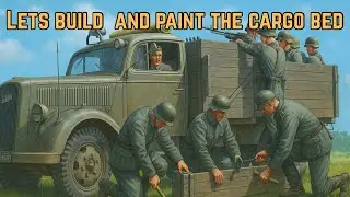 Miniart 1/35 German troop carrier - Part 4 building and painting the cargo bed