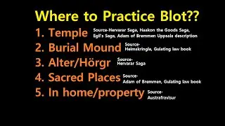 Pagan Blot. Where was it practiced? Sources and what they say