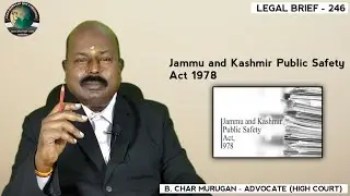 LB - 245 | Jammu and Kashmir Public Safety Act 1978 | CMLA