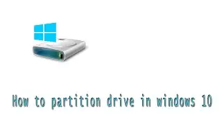 How to partition drive in windows 10