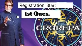 KBC Registration first question 10 May, 2021