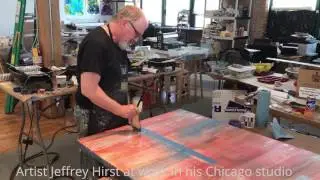 Artist Jeffrey Hirst in the Studio