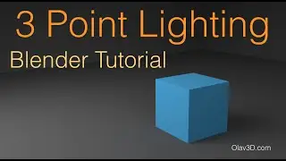 [2.79] How to Add Three Point Lighting in Blender Beginner Tutorial Cycles