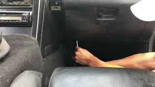 Removing 1990-1997 Mazda Miata MX-5 glove box that has a broken handle.