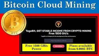 tagabit.io &ndash; New bitcoin cloud mining &ndash; tagabit.io BTC cloud mining sinhala - free 1500 GH/s