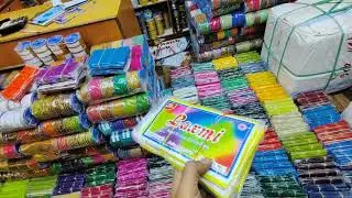 Saree fall wholesale manufacturers// pure cotton Laxmi saree fall wholesale shop in Hyderabad