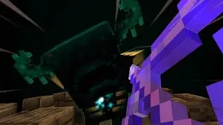 Killing the Warden in VR Minecraft