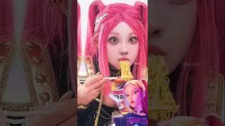 k-pop demon hunter characters singing soda pop|#kpopdemonhunter#viral#netflix#cosplay#huntrix#sajabo