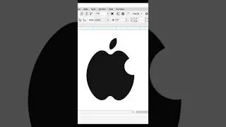 Apple logo in Corel draw #coreldraw #applelogo #wecandoit