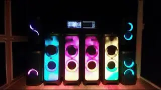 JBL partybox speakers 100, 300, 1000 and flip 5, home sound system
