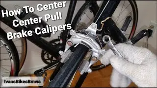 How To Center / Adjust Center Pull Brake Caliper Hitting Rim Unevenly | 4K
