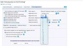 Set Up Event Registration Part 1